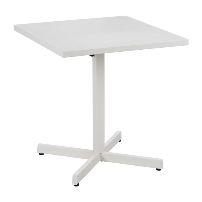 Ixia Mesa Auxiliar Plegable Blanco Acero 70 x 70 x 74 cm
