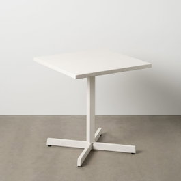 Ixia Mesa Auxiliar Plegable Blanco Acero 70 x 70 x 74 cm
