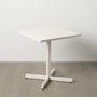 Ixia Mesa Auxiliar Plegable Blanco Acero 70 x 70 x 74 cm