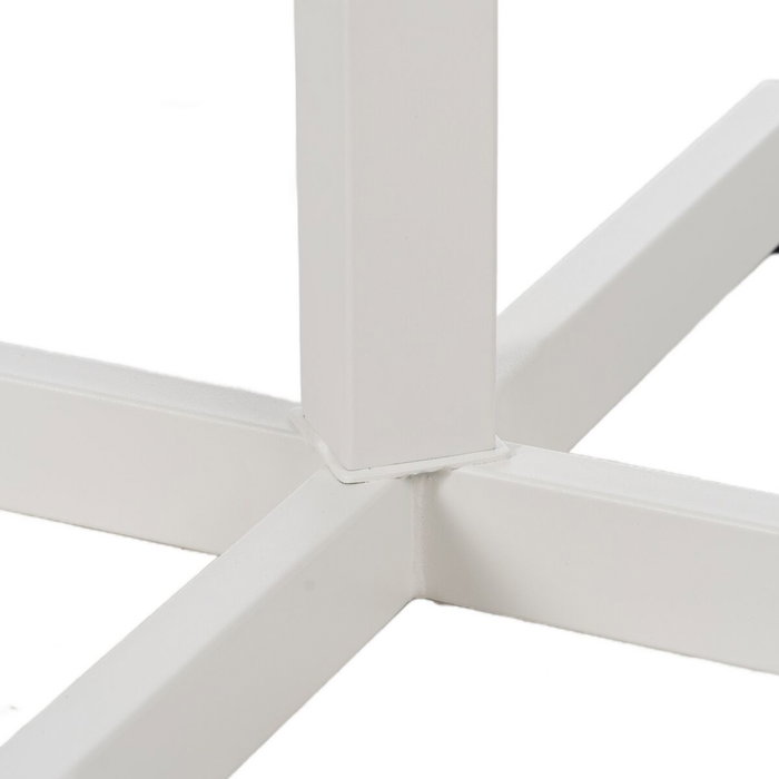 Ixia Mesa Auxiliar Plegable Blanco Acero 70 x 70 x 74 cm