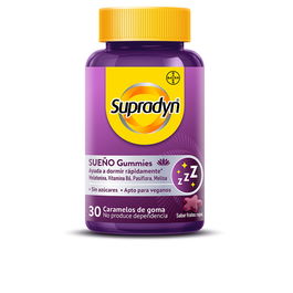 Supradyn Sueño Gummies 30 Unidades Melatonina Vitamina B6 Melisa Pasiflora Sin Azúcares