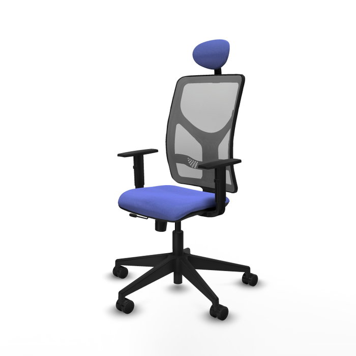 PIQUERAS Y CRESPO Silla de oficina Motilla Sincro/Traslack Azul claro/Gris