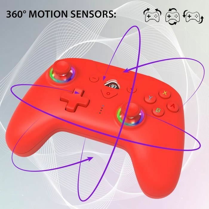 Subsonic Controlador inalámbrico M30 Rojo