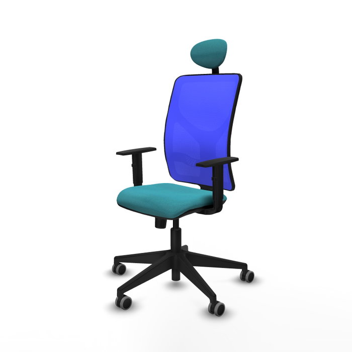 PIQUERAS Y CRESPO Silla de oficina Motilla con mecanismo Sincro, Azul y Turquesa PIQUERAS Y CRESPO Silla de oficina Motilla con mecanismo Sincro, Azul y Turquesa