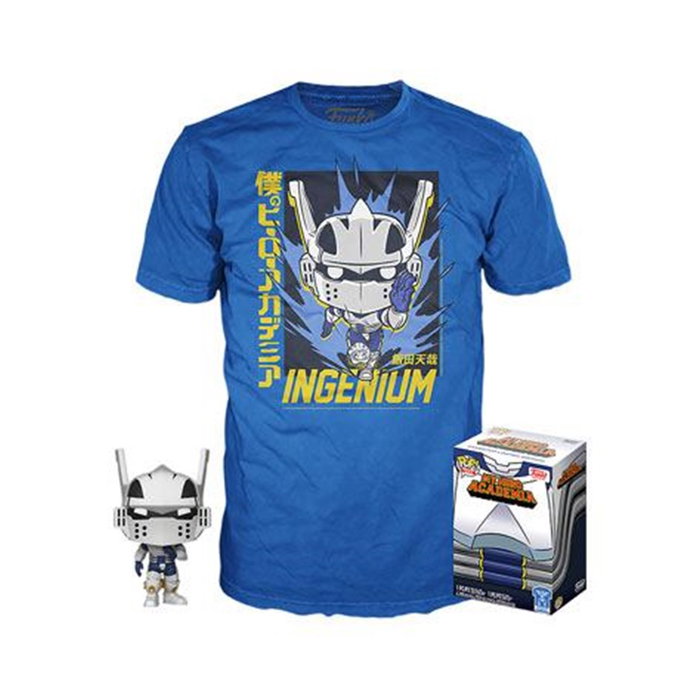 Funko Pop & Tee My Hero Academia Tenya Iida Ingenium Full Mech Suit + Camiseta Talla L Funko Pop & Tee My Hero Academia Tenya Iida Ingenium Full Mech Suit + Camiseta Talla L