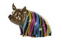 DKD Home Decor Figura de Cerdito Multicolor y Dorado en Resina