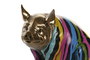 DKD Home Decor Figura de Cerdito Multicolor y Dorado en Resina