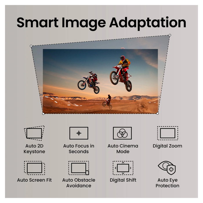 BenQ TK705STi Proyector de tiro corto 4K UHD 3000 ANSI Lúmenes Gris