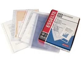 Funda Multitaladro Esselte Pvc 80Μ Liso A4 11 Tal.Rfzo. Paquete De 100