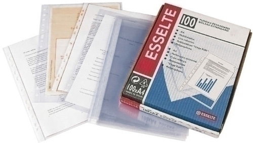 Esselte Funda Multitaladro Din A4 80 mc Cristal