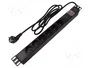 Lanberg Regleta Rack PDU 19 Pol 1U 16A 6x PL Negra