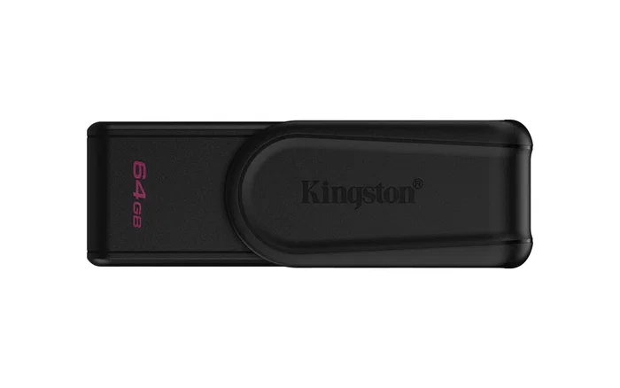 Kingston DataTraveler Exodia S 64GB Unidad Flash USB 3.2 Gen 1, Tapa Giratoria, Negro