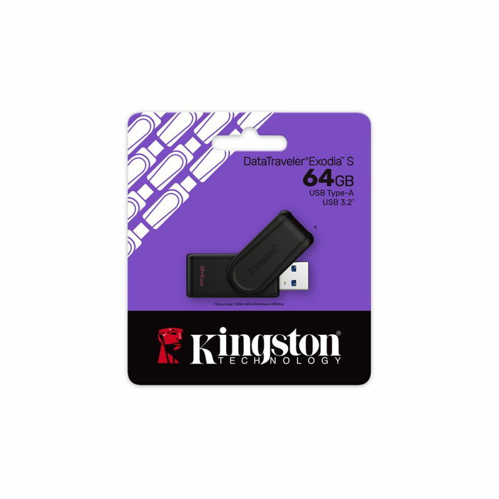 Kingston DataTraveler Exodia S 64 GB Negro Kingston DataTraveler Exodia S 64 GB Negro