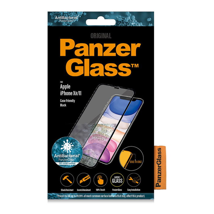 PanzerGlass Protector de Pantalla para iPhone 11 y XR, Edge-to-Edge, Antibacteriano PanzerGlass Protector de Pantalla para iPhone 11 y XR, Edge-to-Edge, Antibacteriano
