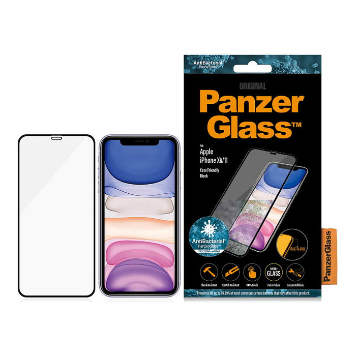 PanzerGlass Protector de Pantalla para iPhone 11 y XR, Edge-to-Edge, Antibacteriano PanzerGlass Protector de Pantalla para iPhone 11 y XR, Edge-to-Edge, Antibacteriano