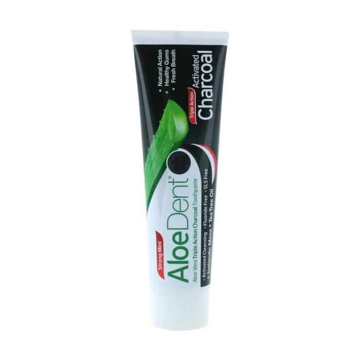Optima Aloedent Dentífrico Triple Acción con Carbón Activo 100 ml Optima Aloedent Dentífrico Triple Acción con Carbón Activo 100 ml