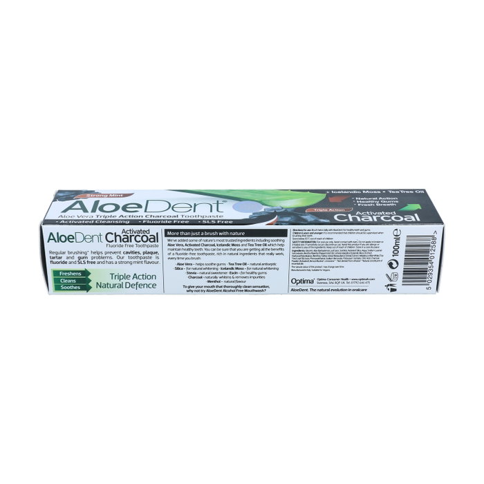 Optima Aloedent Dentífrico Triple Acción con Carbón Activo 100 ml Optima Aloedent Dentífrico Triple Acción con Carbón Activo 100 ml