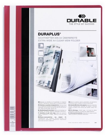 Durable Carpeta de Presentación Dossier Duraplus A4 Rojo (Set de 25) Durable Carpeta de Presentación Dossier Duraplus A4 Rojo (Set de 25)