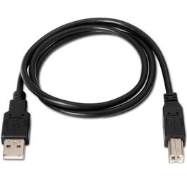 Aisens Cable USB 2.0 Impresora A-Macho a B-Macho 4,5 m Negro, Compatible con HP, Epson, Brother, Xerox, Samsung