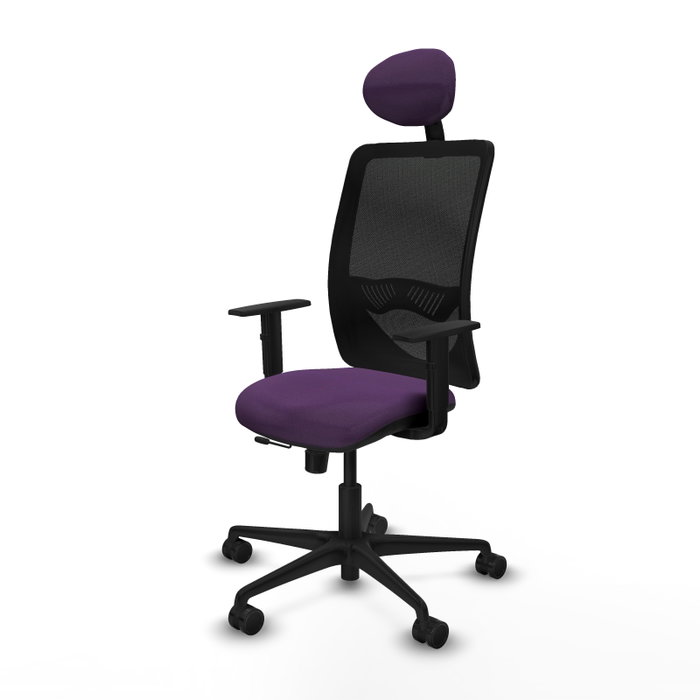PIQUERAS Y CRESPO Silla de oficina Zulema con mecanismo Sincro/Traslack, Morado y Negro PIQUERAS Y CRESPO Silla de oficina Zulema con mecanismo Sincro/Traslack, Morado y Negro