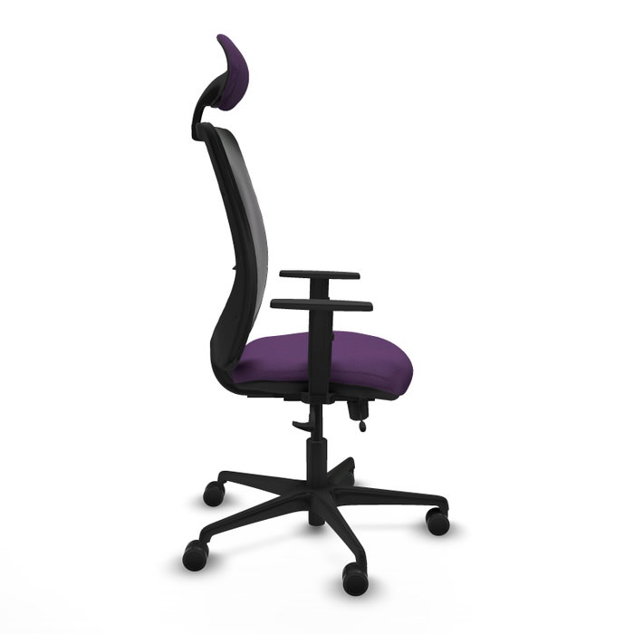 PIQUERAS Y CRESPO Silla de oficina Zulema con mecanismo Sincro/Traslack, Morado y Negro PIQUERAS Y CRESPO Silla de oficina Zulema con mecanismo Sincro/Traslack, Morado y Negro