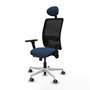 PIQUERAS Y CRESPO Silla de oficina Zulema Azul marino y Negro
