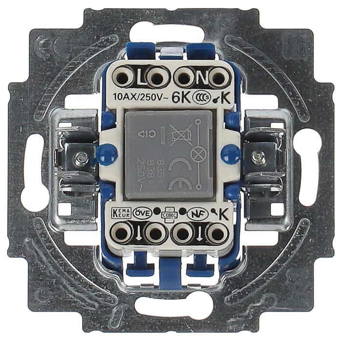 BUSCH-JAEGER Interruptor de control de basculación con lámpara de neón Azul 2CKA001022A0474 BUSCH-JAEGER Interruptor de control de basculación con lámpara de neón Azul 2CKA001022A0474