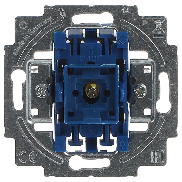 BUSCH-JAEGER Interruptor de control de basculación con lámpara de neón Azul 2CKA001022A0474 BUSCH-JAEGER Interruptor de control de basculación con lámpara de neón Azul 2CKA001022A0474