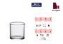 La Mediterranea Set de 6 Vasos de Chupito Micy 50 cc (36 Cajas) manugacturado por La Mediterranea