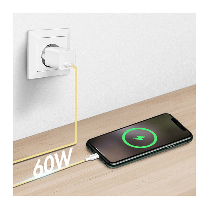 LogiLink Cable USB 2.0 Tipo C A/M a C/M, 0,5 m, Amarillo