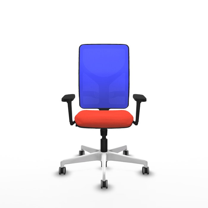 PIQUERAS Y CRESPO Silla de oficina Motilla con Mecanismo Sincro, Brazos 3D, Azul y Naranja oscuro PIQUERAS Y CRESPO Silla de oficina Motilla con Mecanismo Sincro, Brazos 3D, Azul y Naranja oscuro