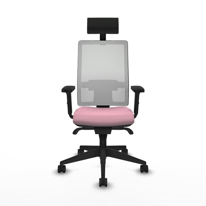 PIQUERAS Y CRESPO Silla de oficina Horna Rosa y Blanco con Mecanismo Sincro PIQUERAS Y CRESPO Silla de oficina Horna Rosa y Blanco con Mecanismo Sincro