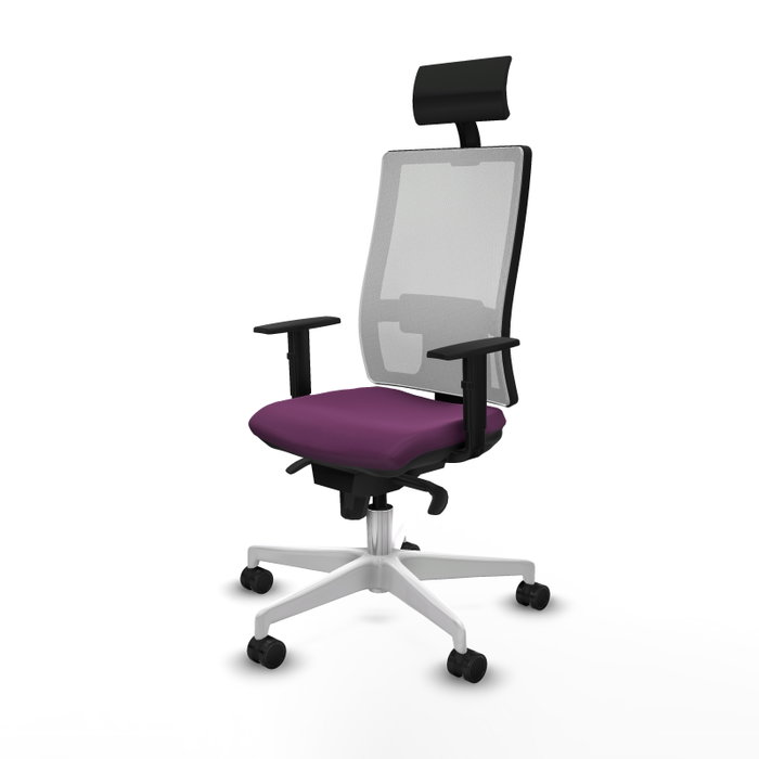 PIQUERAS Y CRESPO Silla de oficina Horna Morada y Blanca PIQUERAS Y CRESPO Silla de oficina Horna Morada y Blanca