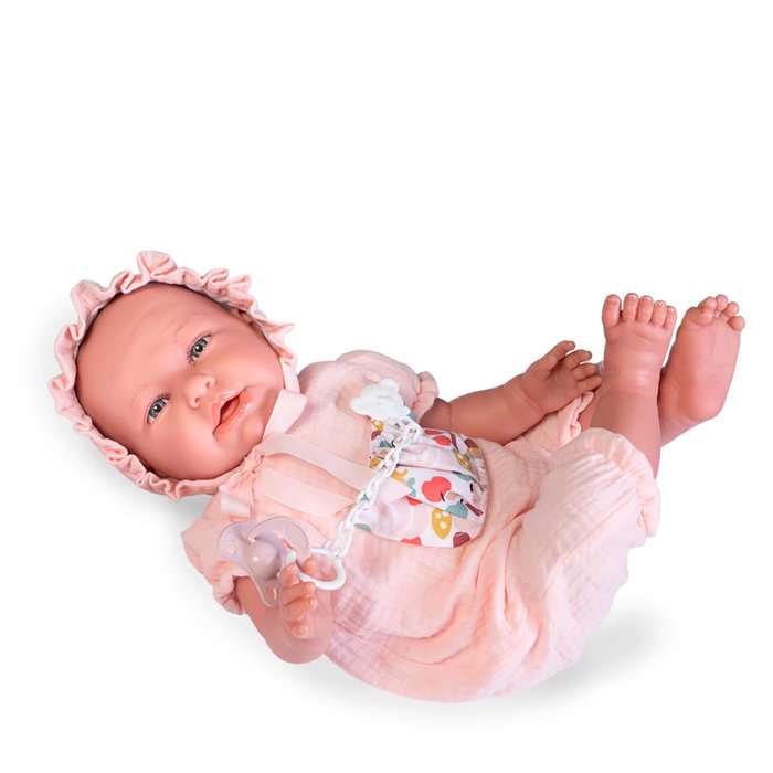 Antonio Juan Muñeca Mi Primer Reborn Daniela con portabebé