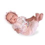 Muñeca mi primer reborn daniela 52 cm con portabebé.incluye capota,pelele,pañal,chupete con cadena y libro de famila.cuerpo blando