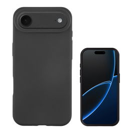 4smarts Cupertino Funda Silicona para Apple iPhone 17 Air 6.6" Negro Compatible MagSafe