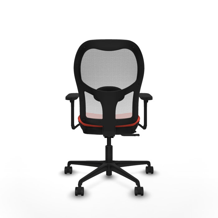 PIQUERAS Y CRESPO Silla de oficina Jorquera Naranja oscuro/Blanco