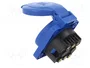 PAWBOL Tomacorriente de alimentación AC 2P+PE 16A 250VAC Azul