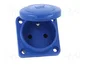PAWBOL Tomacorriente de alimentación AC 2P+PE 16A 250VAC Azul