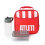 ATLETICO DE MADRID Kit de Transporte Térmico con Bolsa Portaalimentos, Botella y Tupper, 21x9.5x21.6 cm, Poliéster 600D