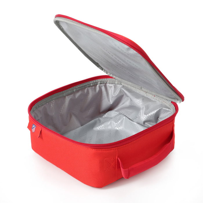 ATLETICO DE MADRID Kit de Transporte Térmico con Bolsa Portaalimentos, Botella y Tupper, 21x9.5x21.6 cm, Poliéster 600D