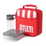 ATLETICO DE MADRID Kit de Transporte Térmico con Bolsa Portaalimentos, Botella y Tupper, 21x9.5x21.6 cm, Poliéster 600D