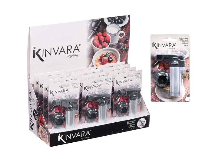 Kinvara Soplete Negro Plata 7.2x11x4 cm (Set de 24)