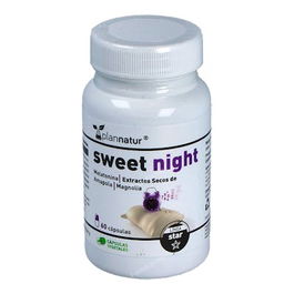 PLANNATUR Sweet Night 60 Cápsulas Ayuda al Sueño Melatonina