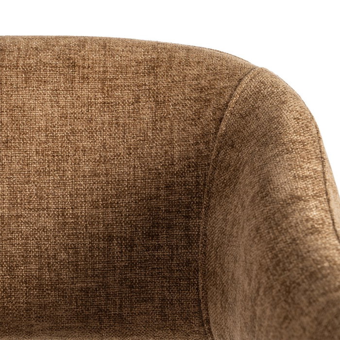 Silla Marrón Tejido-Metal Contract 56 X 60 X 81 cm (Set de 2)