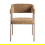 Silla Marrón Tejido-Metal Contract 56 X 60 X 81 cm (Set de 2)