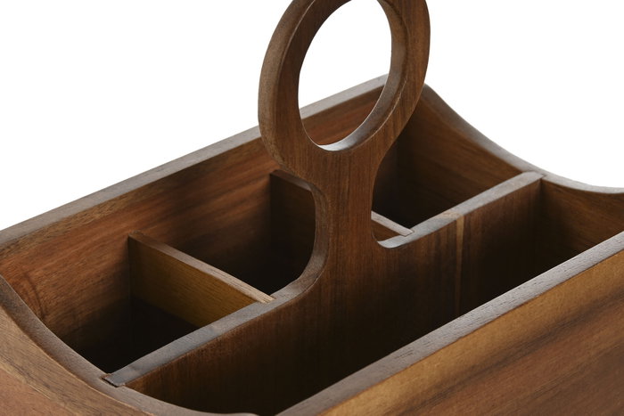 DKD Home Decor Cubertero Basicos Natural Acacia