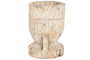 DKD Home Decor Macetero Teca Mortero Antiguo Natural