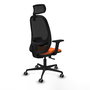 PIQUERAS Y CRESPO Silla de oficina Cilanco Naranja y Negro