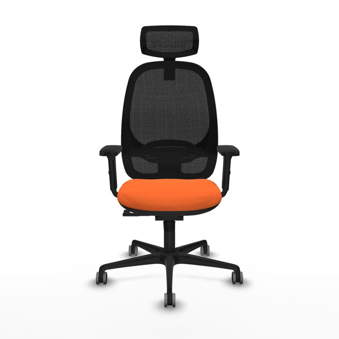 PIQUERAS Y CRESPO Silla de oficina Cilanco Naranja y Negro PIQUERAS Y CRESPO Silla de oficina Cilanco Naranja y Negro